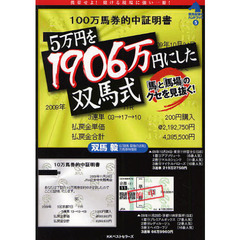５万円を１９０６万円にした双馬式　「馬」と「馬場」のクセを見抜く！