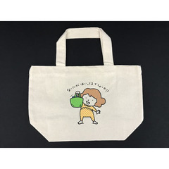 なつみちゃんトートバッグ〈黄緑〉