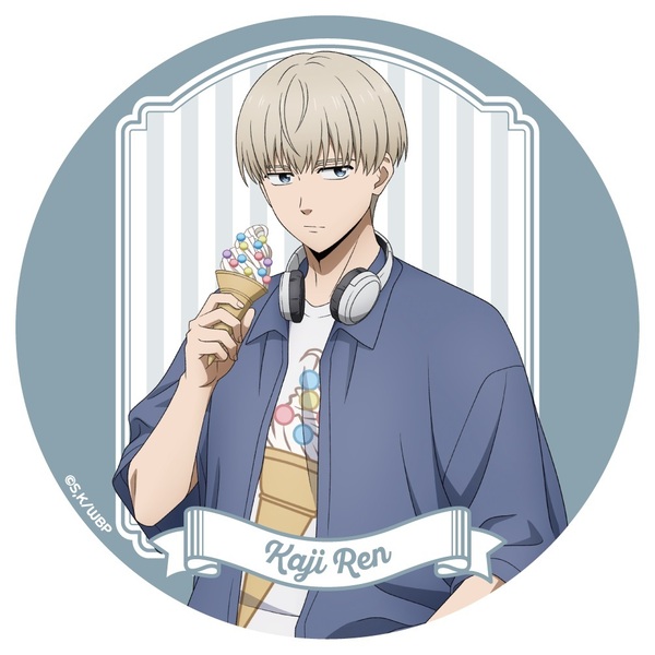 ウィンブレ　梶蓮　コースター　プリカフェ WINDBREAKER ウィンブレ 梶蓮 プリンセスカフェ 原画 コースター