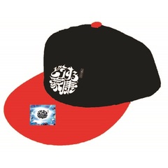 大河ドラマ「どうする家康」タイトルロゴ使用許諾商品 刺繍CAP（Black/Red）