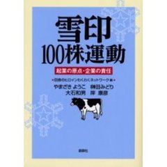 雪印１００株運動　起業の原点・企業の責任