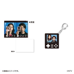 良いこと悪いこと クリアファイル+ドット絵ゲーム機型キーホルダー セット