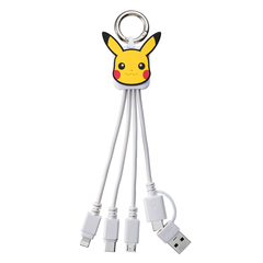 ポケモン　３ｉｎ２　マルチ充電ケーブル　ピカチュウ２（2025年11月以降発売予定）