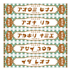 【SKE48】30青木莉樺 SKE48真冬のTEAM歌謡祭　マフラータオル【チームE】