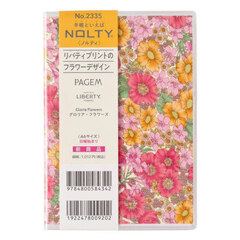 ＰＡＧＥＭ　ｂｙ　ＮＯＬＴＹ　マンスリー　ペイジェムリバティプリントＡ６日曜（グロリア・フラワーズ）［２３３５］　２０２６年１月始まり