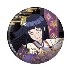 NARUTO-ナルト- 疾風伝 箔押し缶バッジ　忍武者　日向ヒナタ（2025年11月中旬以降発売予定）