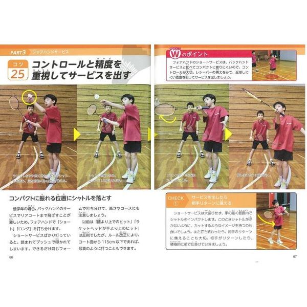 試合で勝てる！小学生のバドミントンダブルス上達のコツ50