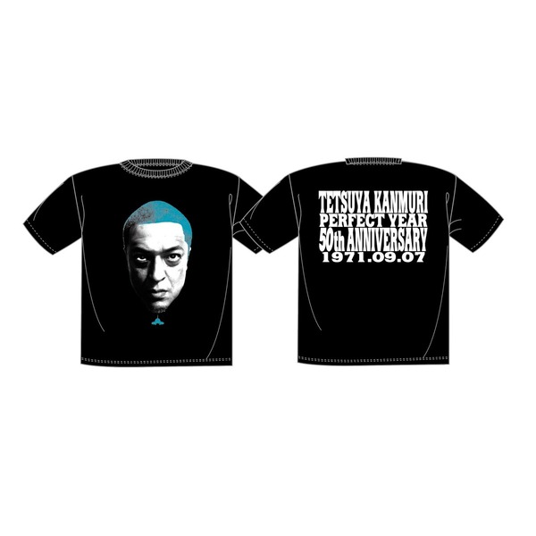 THE冠 「冠徹弥 生誕50周年記念Tシャツ」黒ブルー Mサイズ