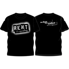 RENT 20周年ロゴ Tシャツ(ブラック)（XSサイズ）
