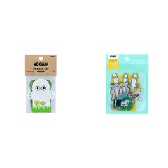 【セット】ステッカー２枚セット　ＭＵ２５ニョロニョロ　ニョロニョロ＆ステッカーセット　ＭＵ２５ニョロニョロ　ミントグリーン