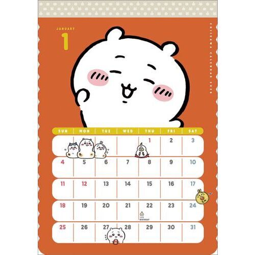 ちいかわ ダイカット 2026年カレンダー 通販｜セブンネットショッピング