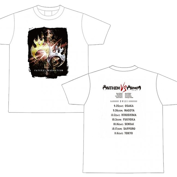 【ANTHEM】ANTHEM vs ANTHEM2001ツアー Tシャツ(白)(サイズ:XL)