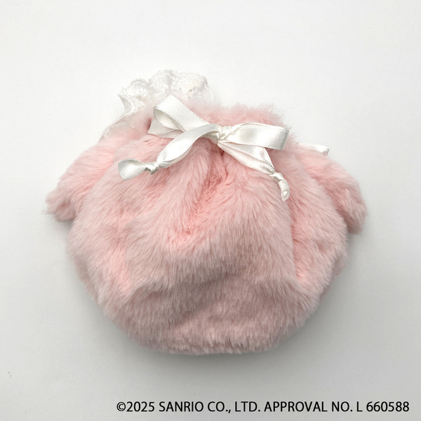 マイメロディ白いちごのティータイム まんまる巾着（2026年2月中旬以降発売