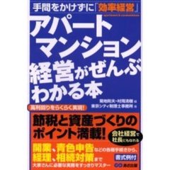 アパート・マンション経営がぜんぶわかる本　手間をかけずに「効率経営」　高利回りをらくらく実現！