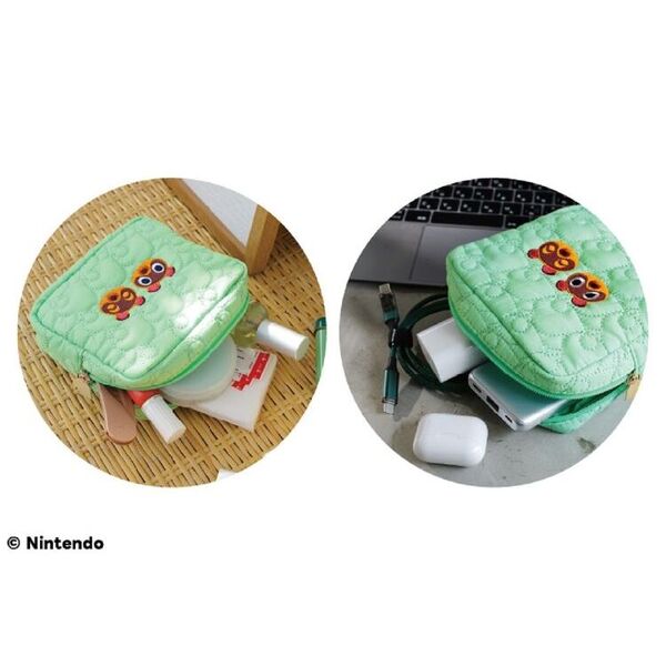 あつまれ どうぶつの森 持ち歩きに便利な葉っぱ柄キルティングデイリー