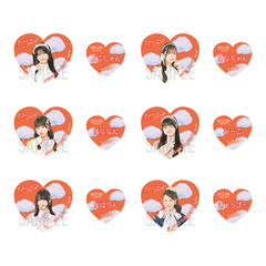 【SKE48】24倉本羽菜 「サンダルだぜ」　ステッカー2枚セット【EC限定】