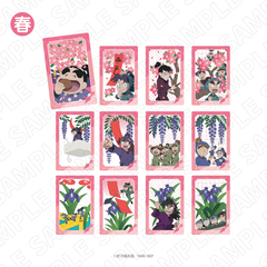 忍たま乱太郎　トレーディング花札柄クリアカード＜春＞ 単品（全12種よりランダム1種）