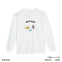21ミッキーマウス（LET'S PLAY）/北海道日本ハムファイターズ　ロングTシャツXL