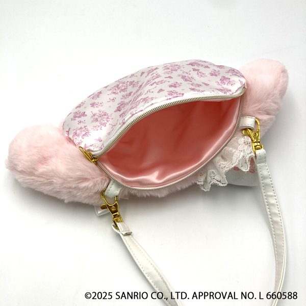 マイメロディ白いちごのティータイム ぬいぐるみサコッシュ（2026年2月