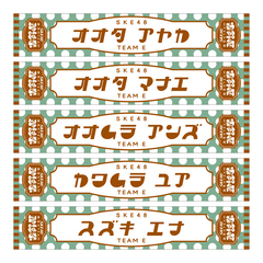 【SKE48】35太田愛恵 SKE48真冬のTEAM歌謡祭　マフラータオル【チームE】