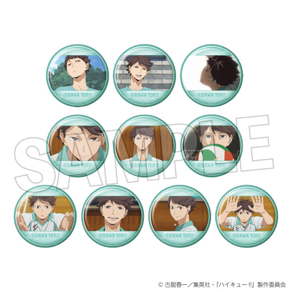 ハイキュー　極楽湯　及川徹　缶バッジ　12個セット 2025年最新】及川 缶バッジ 極楽湯の人気アイテム - メルカリ