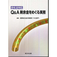 Ｑ＆Ａ剰余金をめぐる実務　会社法対応