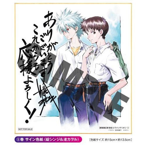 貞本義行 新世紀エヴァンゲリオン B4 複製原画 D 渚カヲル 碇