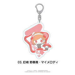 呪術廻戦×サンリオキャラクターズ　おなまえ入りアクリルキーホルダー 03.釘崎 野薔薇・マイメロディ