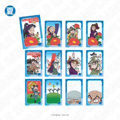 忍たま乱太郎　トレーディング花札柄クリアカード＜夏＞ コンプリートセット（全12種入り）