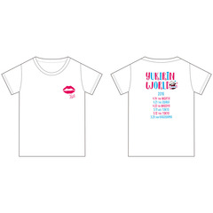 柏木由紀／YUKIRIN WORLD 1st Tour Tシャツ／WHITE／M
