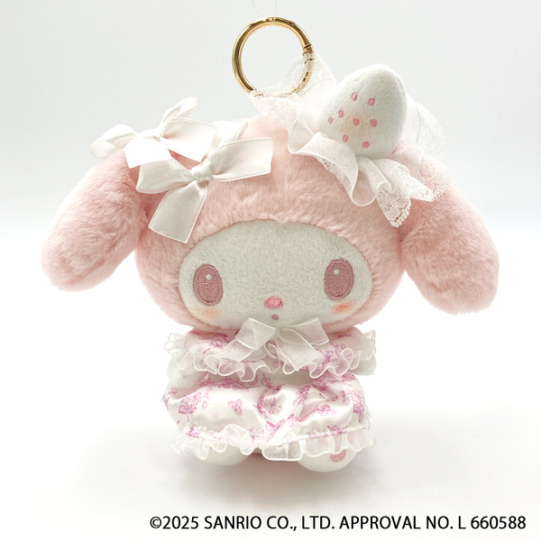 マイメロディ白いちごのティータイム ぬいぐるみエコバッグ