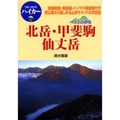 北岳・甲斐駒・仙丈岳　詳細地図・高低図・パノラマ展望図付き