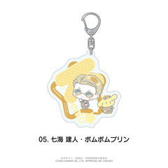 呪術廻戦×サンリオキャラクターズ　おなまえ入りアクリルキーホルダー 05.七海 建人・ポムポムプリン