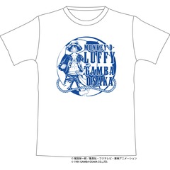 【ONE PIECE｜J.LEAGUE】「クラブ/ONE PIECE」コラボ ルフィ Tシャツ （ガンバ大阪）（Sサイズ）