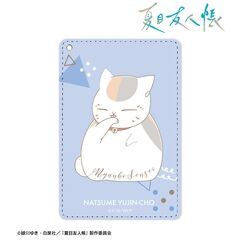 夏目友人帳 ニャンコ先生 lette-graph 第2弾 1ポケットパスケース 青藤色（2026年7月中旬以降発売予定）