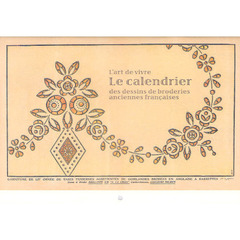 フランスのアンティーク図案カレンダー