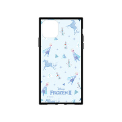 iPhone 11 『ディズニーキャラクター』/耐衝撃ケース KAKU ハイブリッド/『アナと雪の女王2/総柄』_01