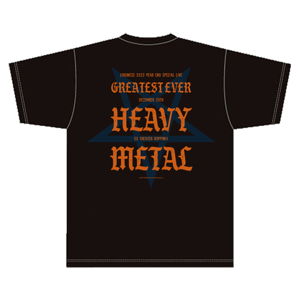 【LOUDNESS】GREATEST EVER HEAVY METAL 12/29 フォトTシャツ【BLK】／Mサイズ