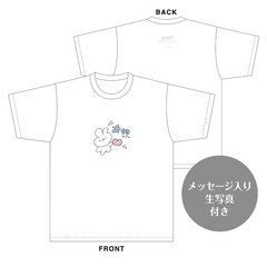 中野愛理　生誕記念Tシャツ(XL)＆メッセージ入り生写真（2025年3月度）