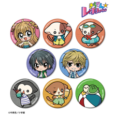 きらりん☆レボリューション　トレーディング ちびキャラ 夏ver. グリッター缶バッジ【単品】（2025年11月中旬以降発売予定）