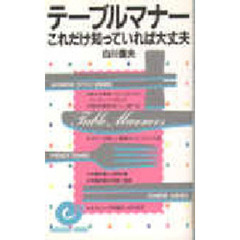 テーブルマナーこれだけ知っていれば大丈夫