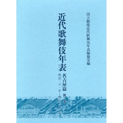 近代歌舞伎年表　名古屋篇第２巻　明治二十一年～明治二十六年