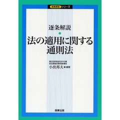 逐条解説・法の適用に関する通則法