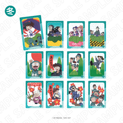 忍たま乱太郎　トレーディング花札柄クリアカード＜冬＞ コンプリートセット（全12種入り）