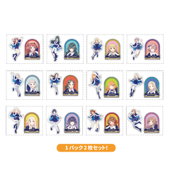 学園アイドルマスター トレーディングダイカットステッカー 初星パラダイスver.　単品（全12種よりランダム1種）