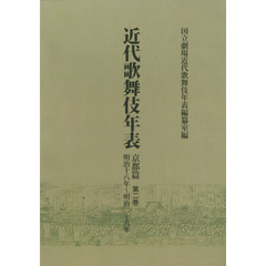 近代歌舞伎年表　京都篇第２巻　オンデマンド版　明治十八年～明治二十六年