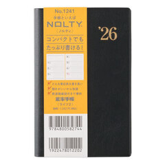 ウィークリー　ＮＯＬＴＹ（ノルティ）　能率手帳ライツ２（黒）［１２４１］　２０２６年１月始まり