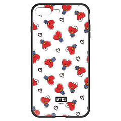 BT21 【TATA（パターン）】 ガラスハイブリッドiPhone8Plus/7Plusケース
