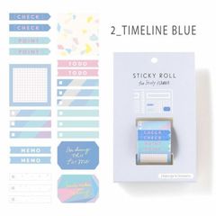 STICKY ROLL GSR-02 TIMELINE BLUE（ロール付ふせん）