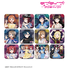 ラブライブ！サンシャイン!!　描き下ろし 3rdソロコンサートver. トレーディングスクエア缶バッジ【BOX】（2025年9月中旬以降発売予定）